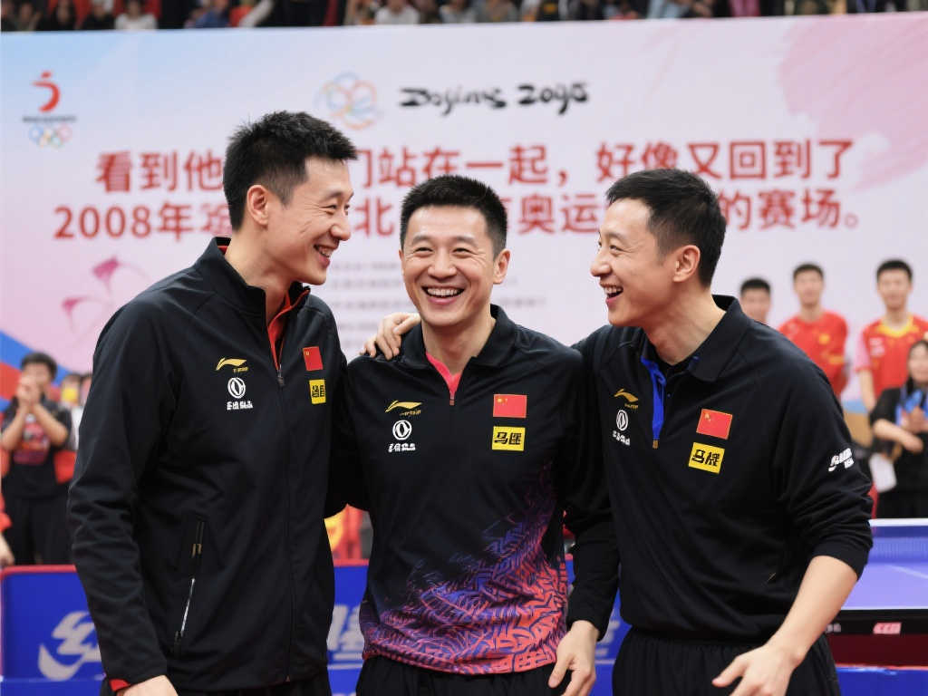 经典再现！王皓、王励勤、马琳时隔17年国乒再聚首